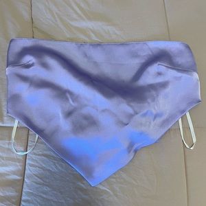 Forever 21 purple silk bandana top